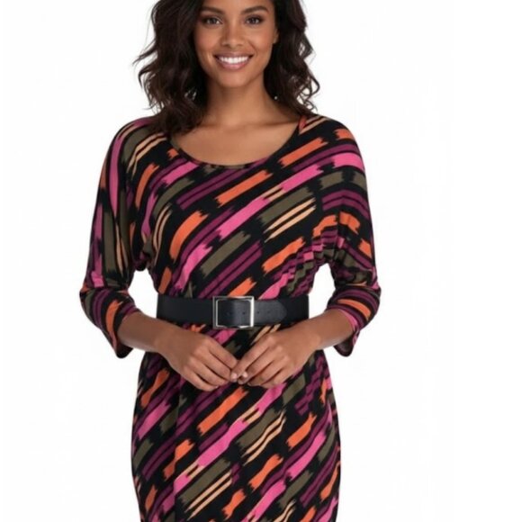 Banana Republic Dresses & Skirts - Banana Republic Career Dress Boat Neck Colorful Pullover Boho Artsy, sz Large